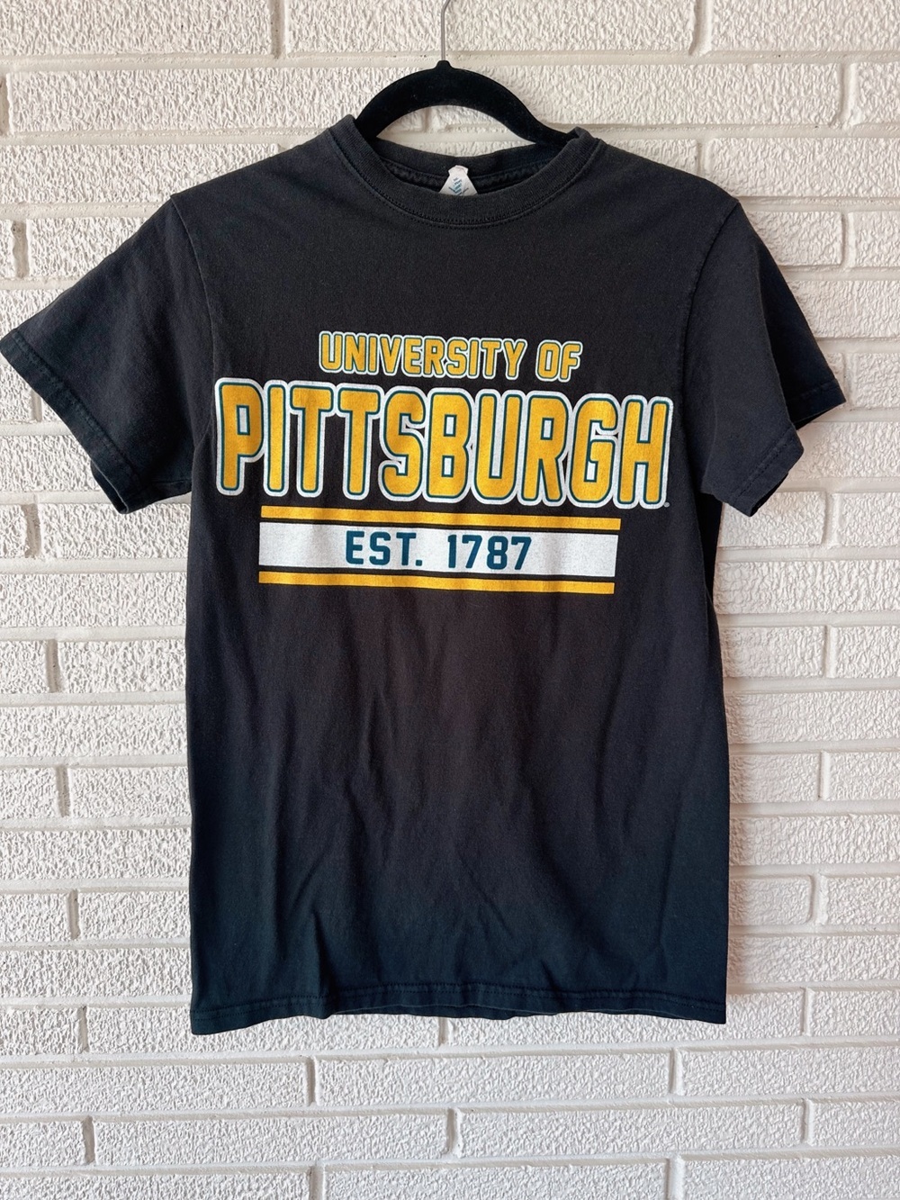 University of Pittsburgh Black Graphic Tee - Classic Campus Shirt